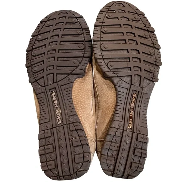 Skechers Bikers Curbed Women’s 9.5 Brown Suede Relaxed Fit Memory Foam Sneakers - Picture 13 of 13